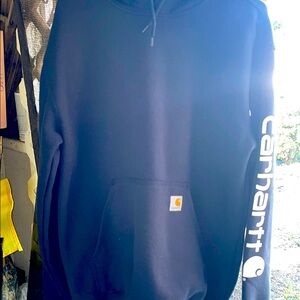 Carhartt Men's Navy Blue Hoodie